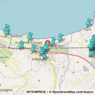 Mappa Via Merce, 90010 Ficarazzi PA, Italia (3.044)
