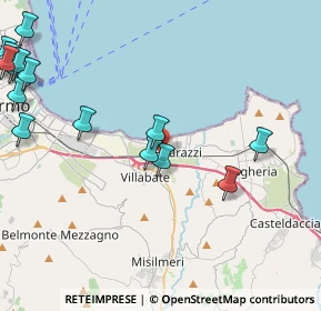 Mappa Via Merce, 90010 Ficarazzi PA, Italia (6.50067)