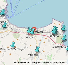 Mappa Via Merce, 90010 Ficarazzi PA, Italia (6.23875)