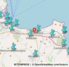 Mappa Via Merce, 90010 Ficarazzi PA, Italia (6.35533)