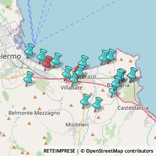 Mappa Via Merce, 90010 Ficarazzi PA, Italia (4.154)