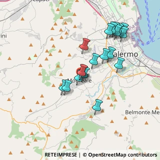 Mappa Via d'Acquisto, 90046 Monreale PA, Italia (3.84684)