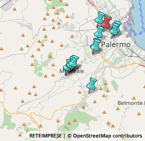 Mappa Via Termini, 90046 Monreale PA, Italia (3.38643)