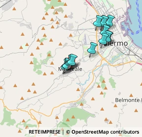 Mappa Via Termini, 90046 Monreale PA, Italia (3.35)