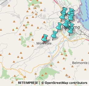 Mappa Via Termini, 90046 Monreale PA, Italia (4.90643)