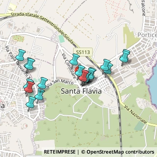 Mappa Via Restivo Maestra, 90017 Santa Flavia PA, Italia (0.488)