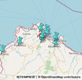 Mappa Via Olio di Lino, 90126 Palermo PA, Italia (18.21545)