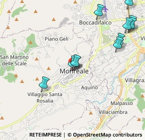 Mappa Salita Gentile, 90046 Monreale PA, Italia (2.58636)