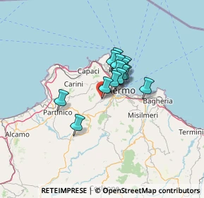 Mappa Salita Gentile, 90046 Monreale PA, Italia (8.83571)