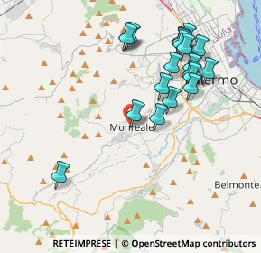 Mappa Salita Gentile, 90046 Monreale PA, Italia (4.494)