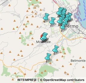 Mappa Salita Gentile, 90046 Monreale PA, Italia (4.395)