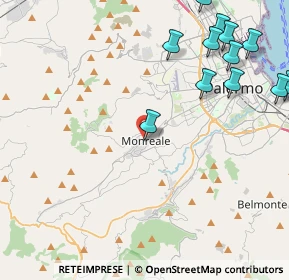 Mappa Salita Gentile, 90046 Monreale PA, Italia (6.19667)