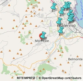 Mappa Salita Gentile, 90046 Monreale PA, Italia (5.88545)