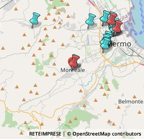 Mappa Salita Gentile, 90046 Monreale PA, Italia (5.175)