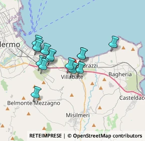 Mappa A19 Palermo - Catania, 90039 Villabate PA, Italia (3.24533)