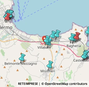 Mappa A19 Palermo - Catania, 90039 Villabate PA, Italia (6.19)