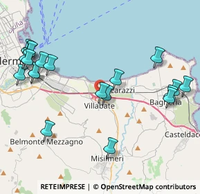 Mappa A19 Palermo - Catania, 90039 Villabate PA, Italia (5.5175)