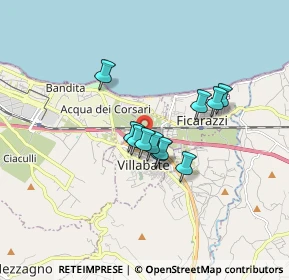 Mappa A19 Palermo - Catania, 90039 Villabate PA, Italia (1.29)