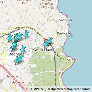 Mappa Via Giuseppina Greco, 90017 Santa Flavia PA, Italia (1.41923)