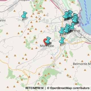 Mappa Salita delle Croci, 90046 Monreale PA, Italia (5.6035)