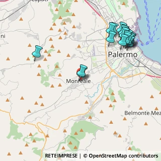 Mappa Via Tre Canali, 90046 Monreale PA, Italia (5.8485)