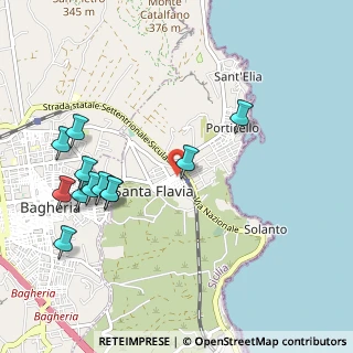 Mappa Via Gambino, 90017 Santa Flavia PA, Italia (1.26833)