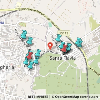 Mappa Via S. Marco, 90017 Santa Flavia PA, Italia (0.502)