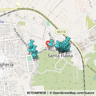 Mappa Via S. Marco, 90017 Santa Flavia PA, Italia (0.364)