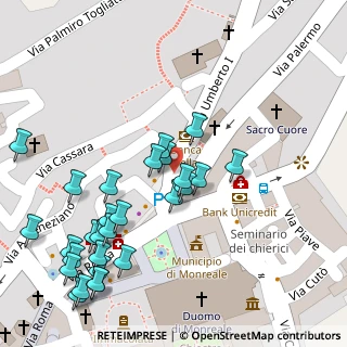 Mappa Piazza Vittorio Emanuele, 90046 Monreale PA, Italia (0.06786)