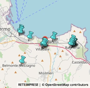 Mappa Via Beppe Montana, 90039 Villabate PA, Italia (3.7155)