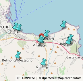 Mappa Via Beppe Montana, 90039 Villabate PA, Italia (4.38273)