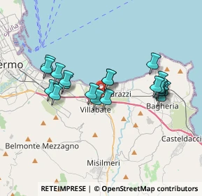 Mappa Via Beppe Montana, 90039 Villabate PA, Italia (3.673)