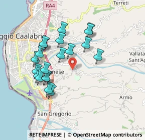 Mappa Via Trappeto, 89100 Reggio di Calabria RC, Italia (1.909)