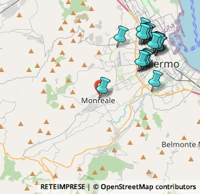 Mappa Salita S. Gaetano, 90046 Monreale PA, Italia (5.0355)