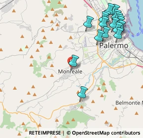 Mappa Salita S. Gaetano, 90046 Monreale PA, Italia (5.98667)