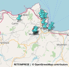 Mappa Salita S. Gaetano, 90046 Monreale PA, Italia (5.14857)