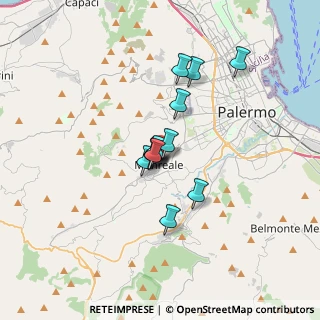 Mappa Salita S. Vincenzo, 90046 Monreale PA, Italia (2.49538)
