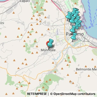 Mappa Salita S. Vincenzo, 90046 Monreale PA, Italia (5.8225)