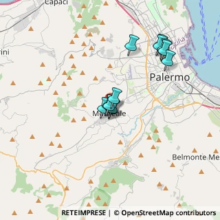 Mappa Salita S. Vincenzo, 90046 Monreale PA, Italia (3.54)