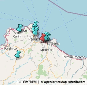 Mappa Via Regia Corte, 90100 Palermo PA, Italia (9.83917)