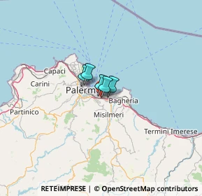 Mappa Via Regia Corte, 90100 Palermo PA, Italia (62.3275)