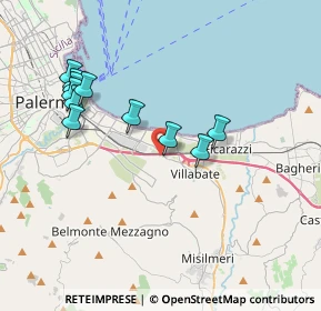Mappa Via Regia Corte, 90100 Palermo PA, Italia (4.16364)