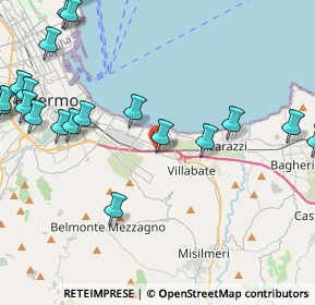 Mappa Via Regia Corte, 90100 Palermo PA, Italia (6.36)