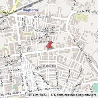 Mappa Via Mattarella Bernardo, 59, 90011 Bagheria, Palermo (Sicilia)
