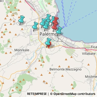 Mappa Via Ernesto Teodoro Moneta, 90125 Palermo PA, Italia (4.01182)