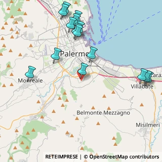 Mappa Via Giuseppe Rumore, 90124 Palermo PA, Italia (5.6)
