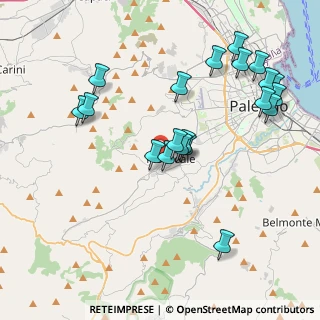 Mappa Via Vicinale S. Martino, 90046 Monreale PA, Italia (4.7175)