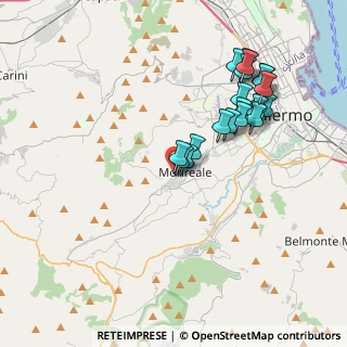 Mappa Via Vicinale S. Martino, 90046 Monreale PA, Italia (4.198)