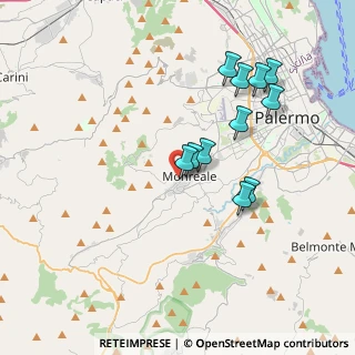 Mappa Via Vicinale S. Martino, 90046 Monreale PA, Italia (3.85364)