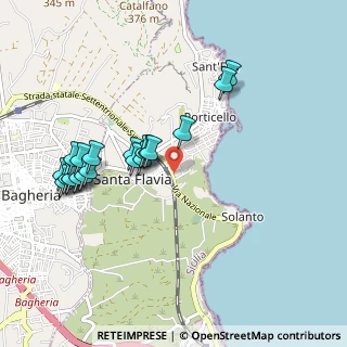 Mappa Via Gabriele D'Annunzio, 90017 Santa Flavia PA, Italia (1.0805)